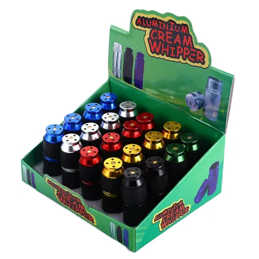 [Q-1228] ALUMINIUM CREAM WHIPPER DISPLAY OF 20PK