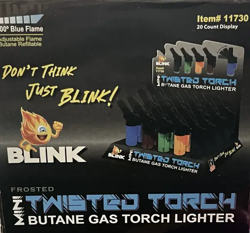 [Q-4551] BLINK MINI FROSTED TWISTED TORCH 20ct