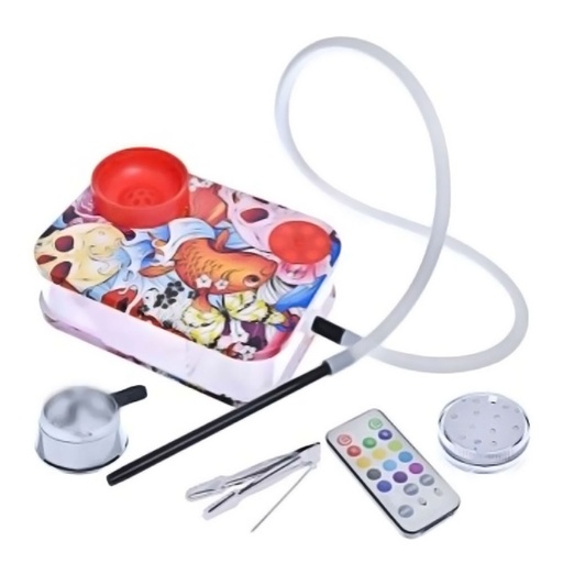 [Q-1494] BOOK SHAPE PORTABLE ACRYLIC HOOKAH