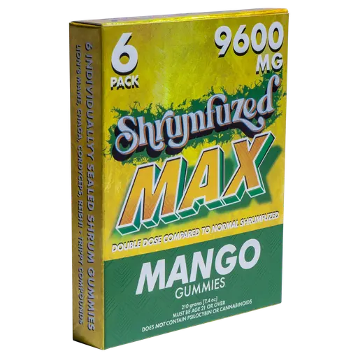 Dazed Shrumfuzed MAX 6PK Gummies 9600mg 5ct Display