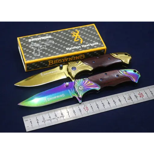 [Q-1726] DEFFENSE KNIFE 2.8MM GOLD OR RAINBOW COLOR