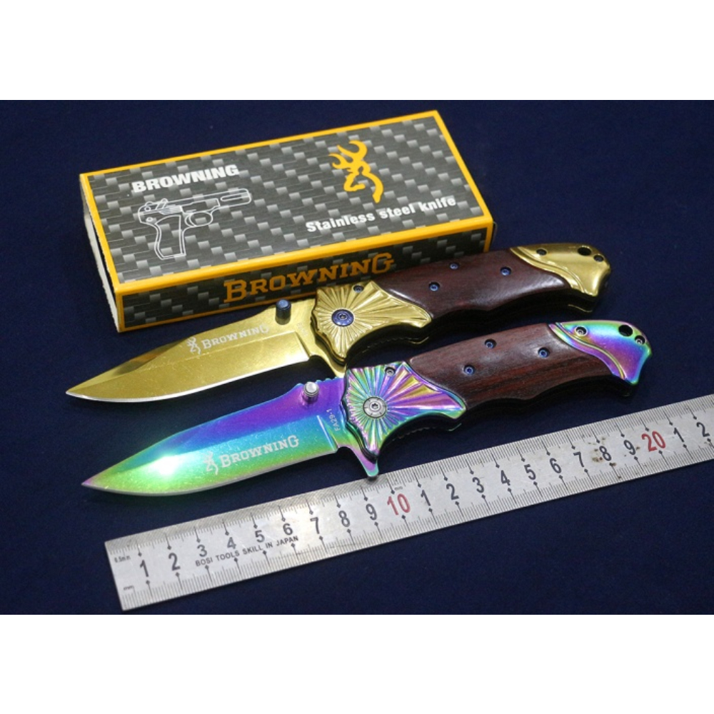 [Q-1726] DEFFENSE KNIFE 2.8MM GOLD OR RAINBOW COLOR