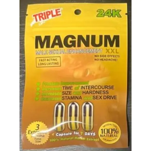 [Q-1883] ENHANCEMENT MAGNUM 24K TRIPLE PILL 24 PER BOX