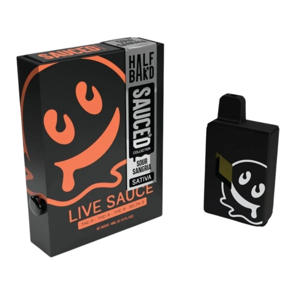 HALF BAK’D LIVE RESIN SAUCE’D DISPOSABLE 4G 5pk Box
