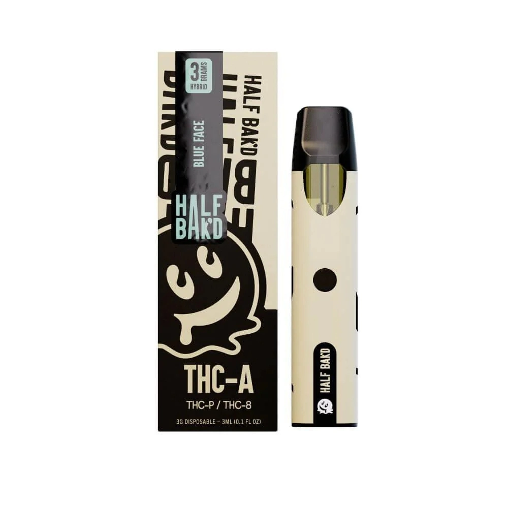 HALF BAK'D THC-A 3GRAM DISPOSABLE 5pk Box