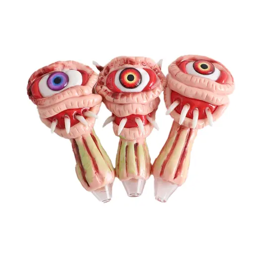 [Q-2490] HAND PIPE MONSTER 5" SPIKY TEETH