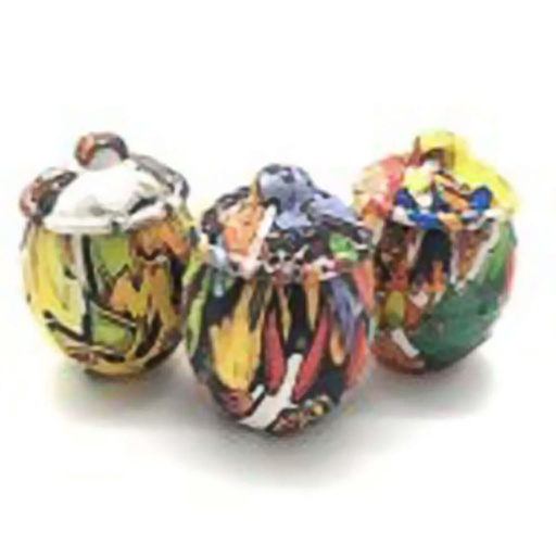 [Q-2564] HONEY POT SILICONE CONTAINER WITH DESIGN ASSORTED