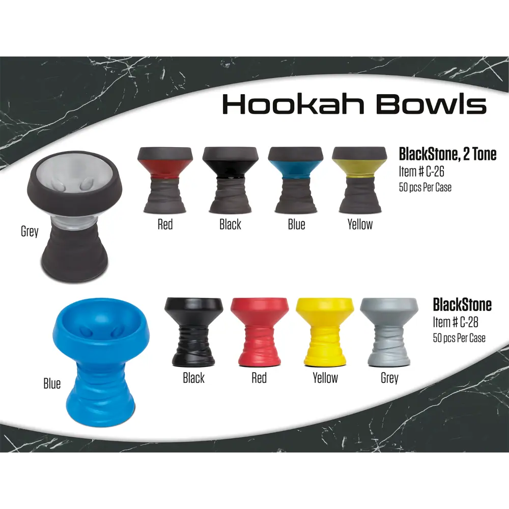 [Q-2601] HOOKAH B.Y.O. STONE BOWL