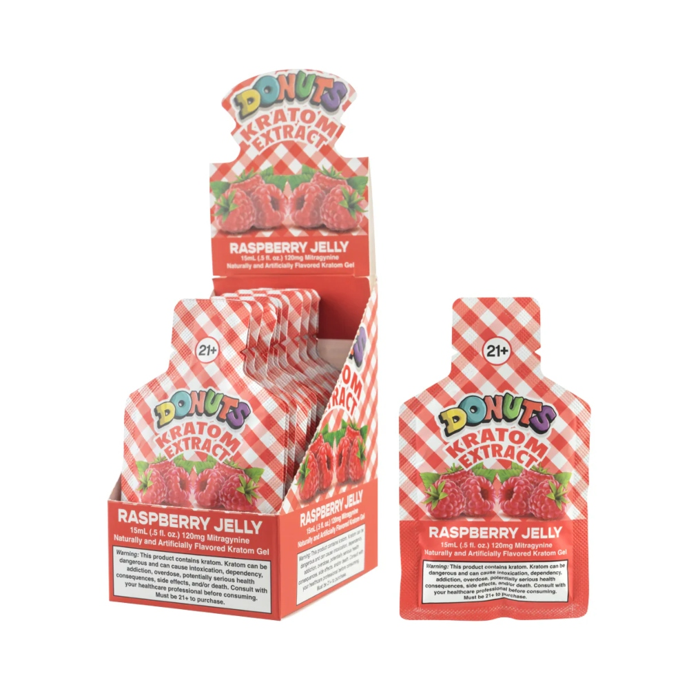 [Q-2710] KRATOM DONUTS GEL - RASPBERRY JELLY