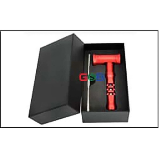 [Q-2841] METAL AND GLASS ONE HITTER MIXED COLOR