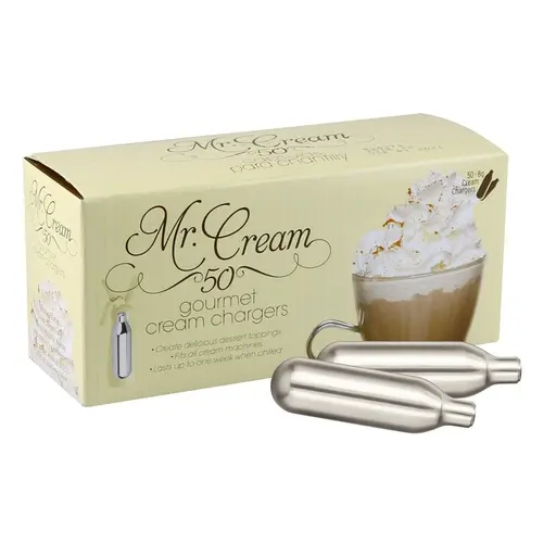 [Q-2879] MR CREAM WHIP- CREAM CHARGERS 12 BX OF 50 PACK (Culinary/Food Purposes Only)