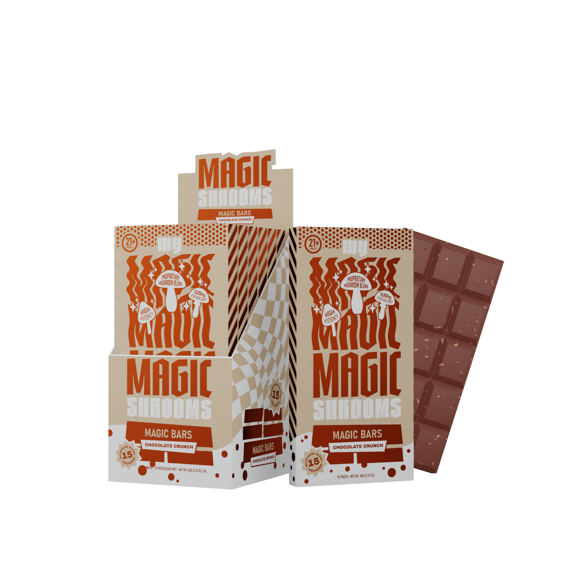 MY MAGIC MUSHROOM CHOCOLATE 6 PER BOX