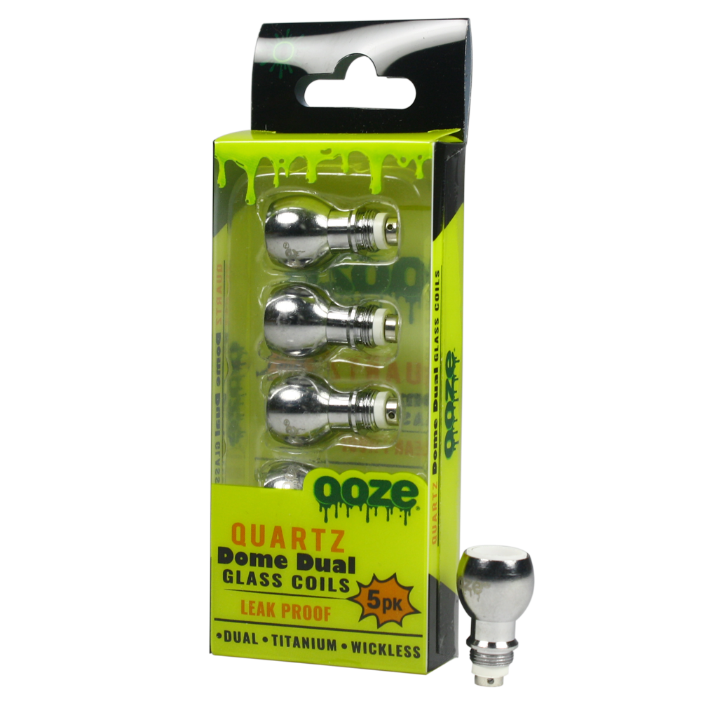 [Q-3002] OOZE DOME DUAL QUARTZ COILS 5PK