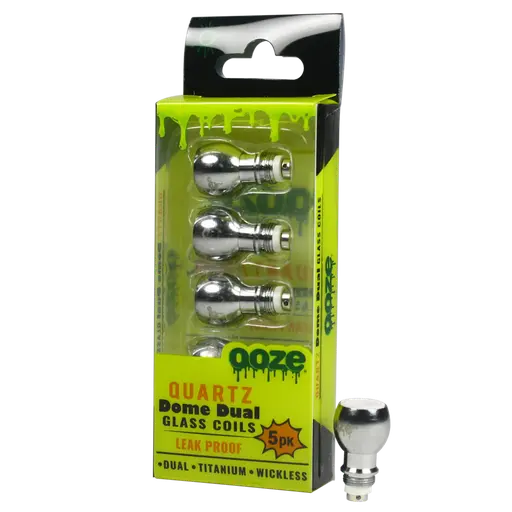 [Q-3002] OOZE DOME DUAL QUARTZ COILS 5PK