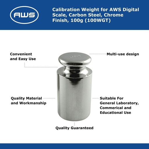 [Q-1253] SCALE AWS 100 WITH 100G CALIBRATION WEIGHT