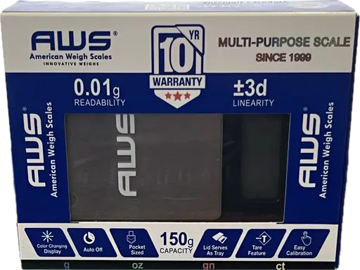 [Q-1256] SCALE AWS 150G X 0.01G POCKET LARGE AC