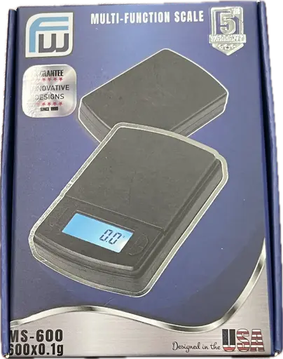 [Q-4458] SCALE Fast-Weigh Digital Pocket 600x0.1g Black