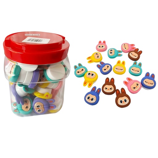 [T-1451] Silicone Container Labubu 40pcs/Jar