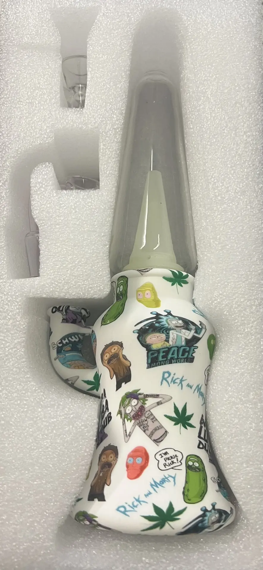 [Q-3501] SILICONE DAB/WATERPIPE GLASS G2