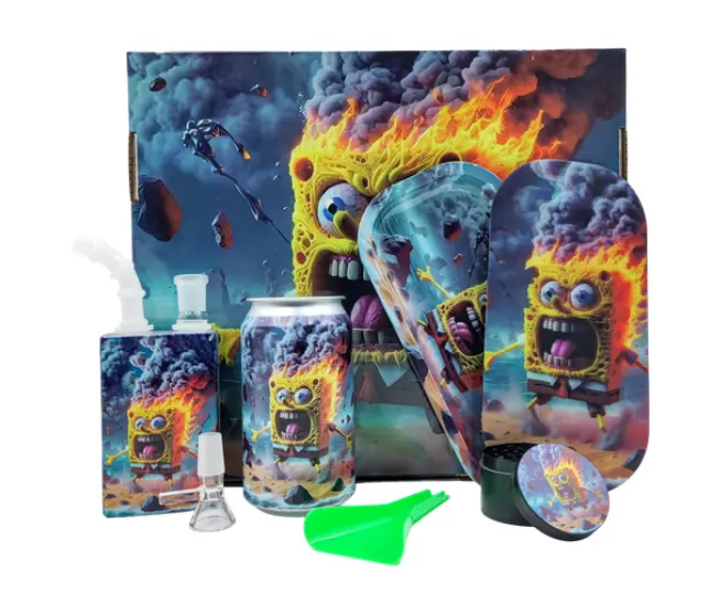 Smoking Kit 3D lid rolling Tray with juice bottle kit