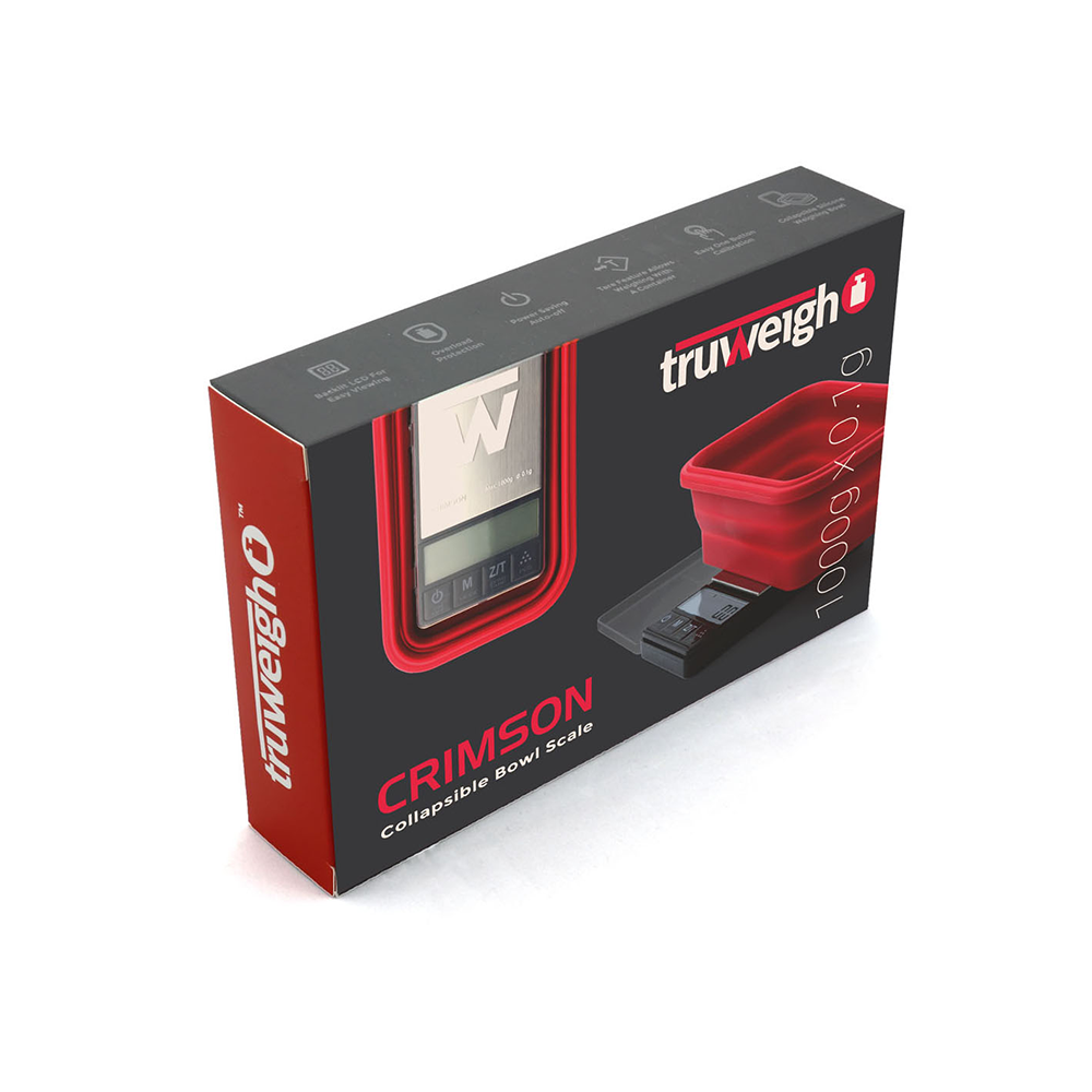 TRUWEIGH CRIMSON SCALE COLLAPSIBLE BOWL