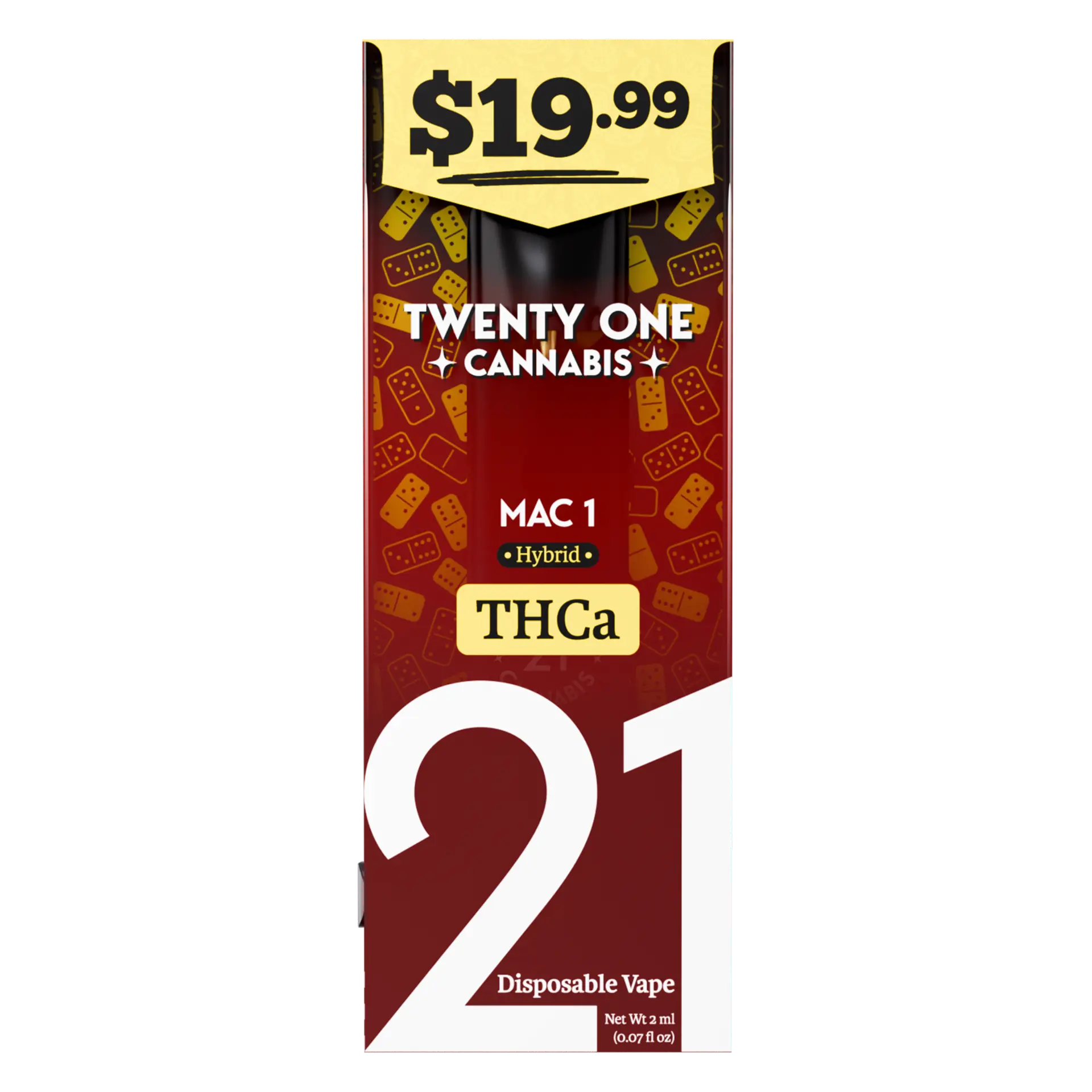 Twenty One Vape Disposable 2ml THC-A Pre-Priced $19.99 6PK