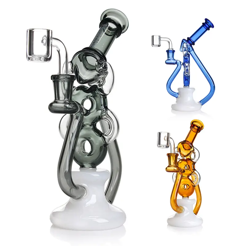 [Q-4642] Waterpipe 8.5" Oil Recycler Hight R-2 Head