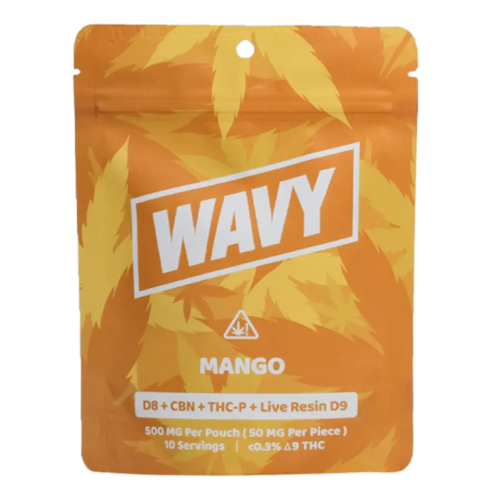 WAVY GUMMY D8, LIVE RESIN D9, THC-P, CBN 500MG Bag