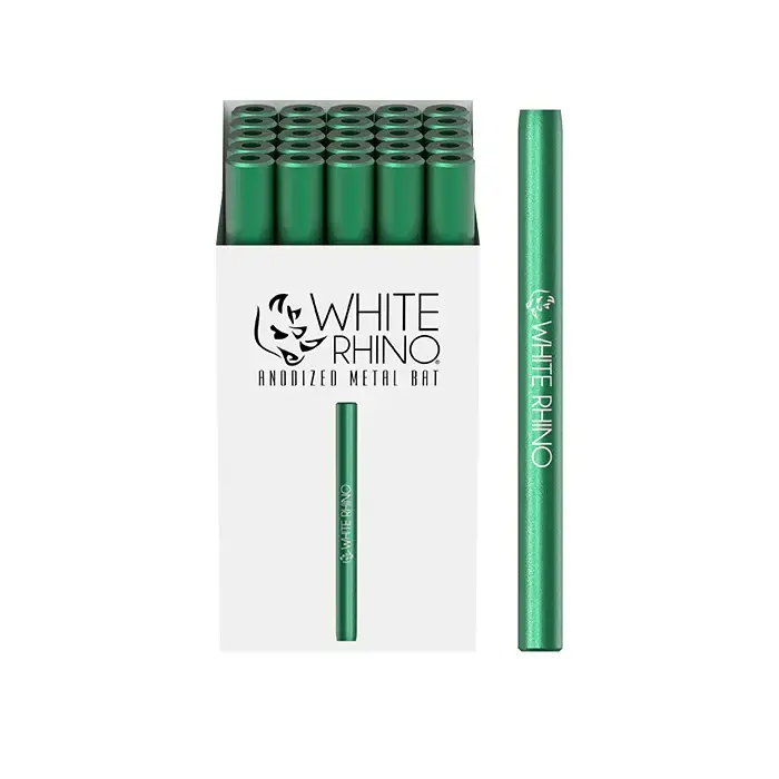 WHITE RHINO ANODIZED METAL BAT - 25 COUNT