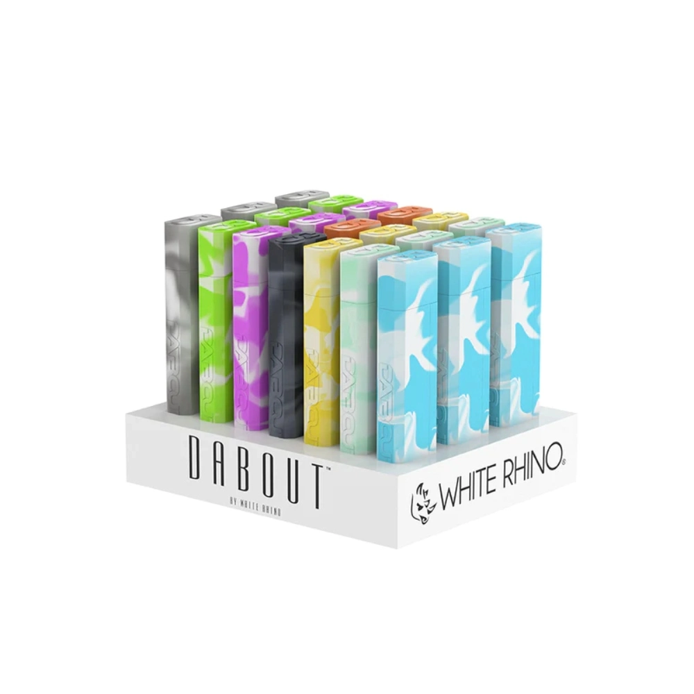 [Q-4013] WHITE RHINO DAB OUT ORIGINAL 21CT (PYREX)