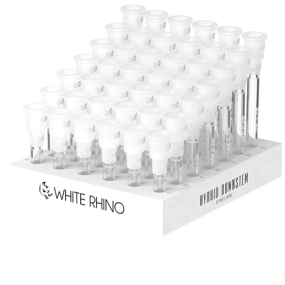 [Q-4033] WHITE RHINO HYBRID DOWNSTEM - 42 COUNT DISPLAY