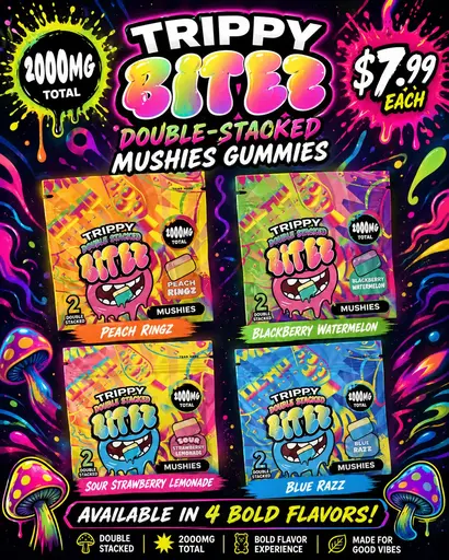 BITEZ Trippy GUMMY Single 40 Count Mushroom